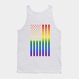 Rainbow American Flag LGBTQ Pride Tank Top